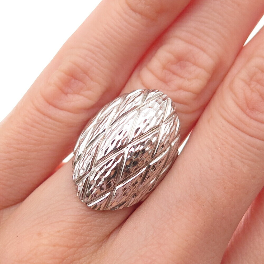 Michael Anthony 925 Sterling Silver Diamond-Shape Dome Ring Size 5
